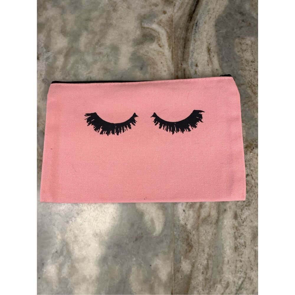 Pink Makeup Bag #eyelashes #cosmetic bag